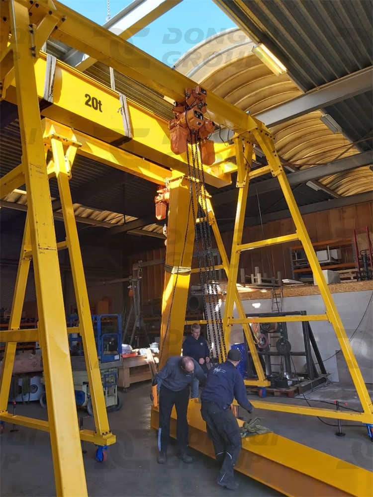 Installation process of 20 ton gantry crane