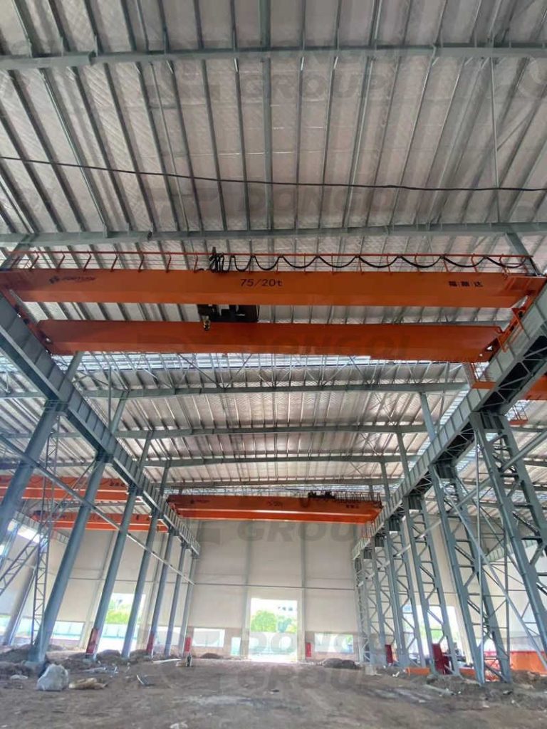 75/20 ton double girder overhead crane