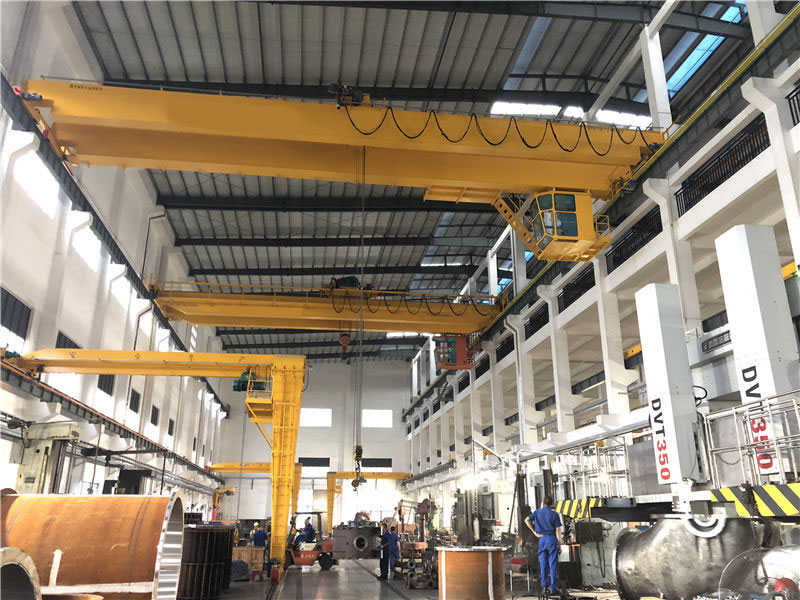 Customized bridge crane for vacuum pump and centrifugal pump manufacturers