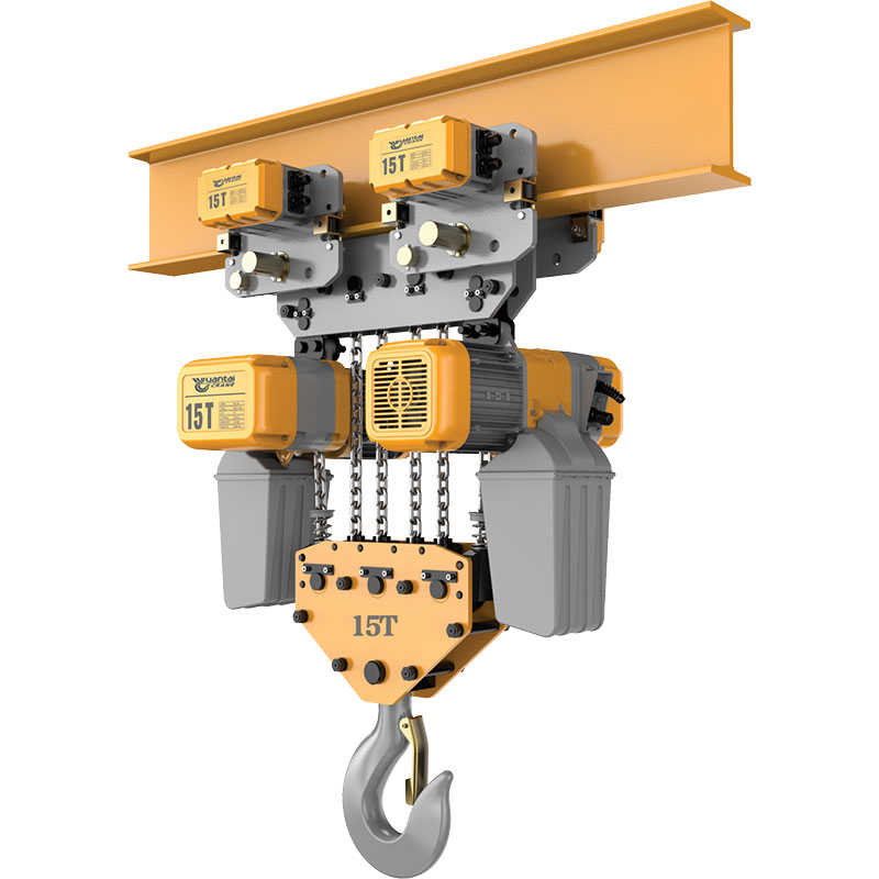 15 ton electric chain hoist with trolley