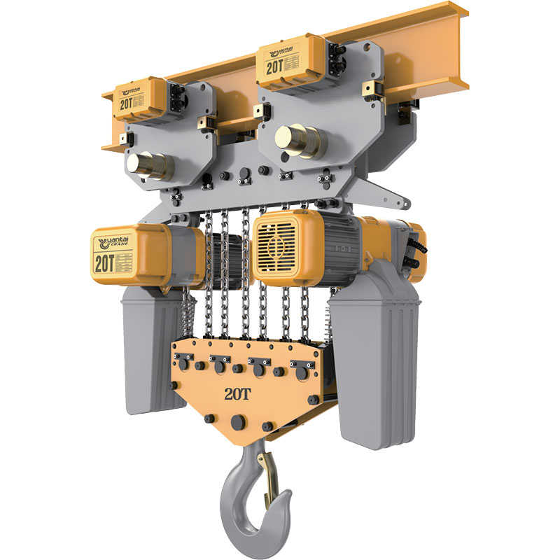 20 ton electric chain hoist with trolley