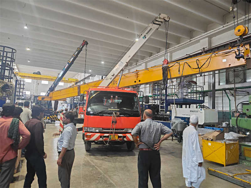 HD type 10 ton low clearance bridge crane tested in Pakistan factory