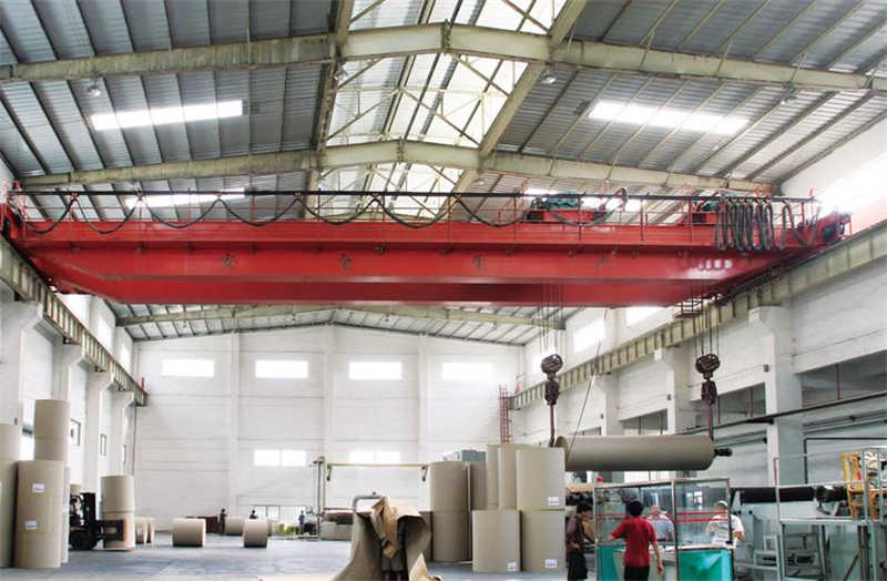 Overhead crane in paper mill