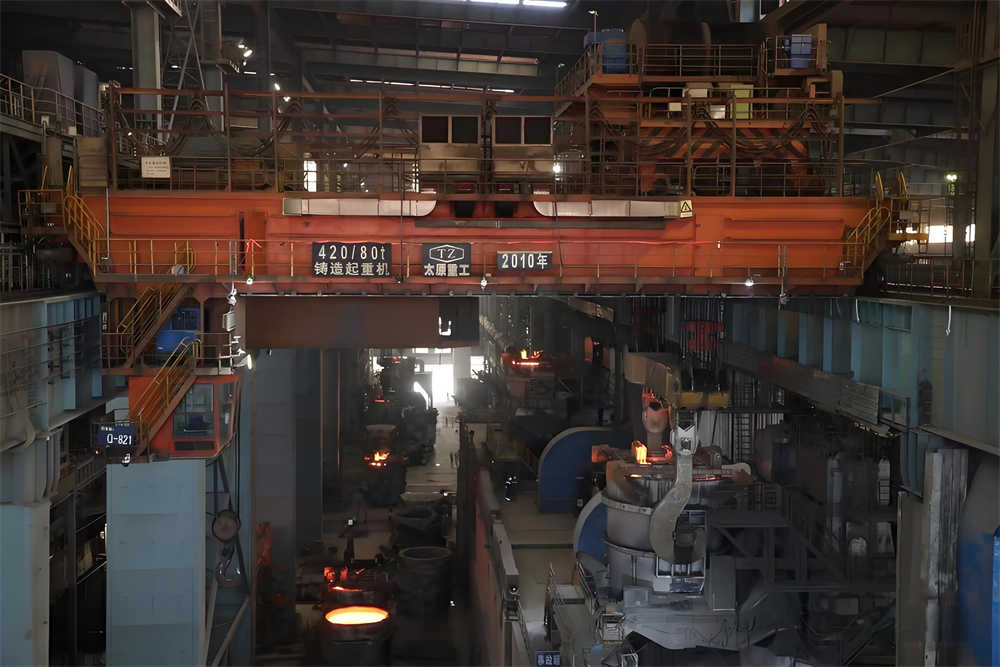 Intelligent upgrade and transformation of metallurgical casting crane