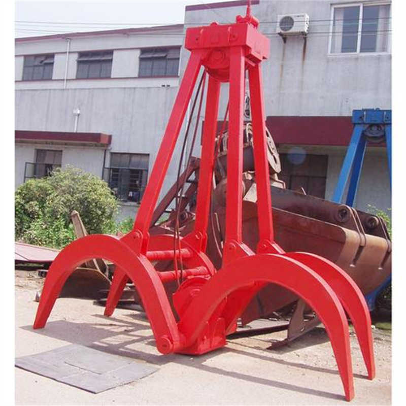 Double-rope timber grab