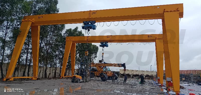 Gantry crane installation