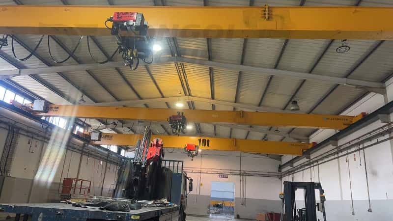 HD-type bridge crane installed at factory in Portugal
