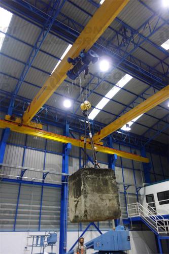 15 ton overhead crane load test